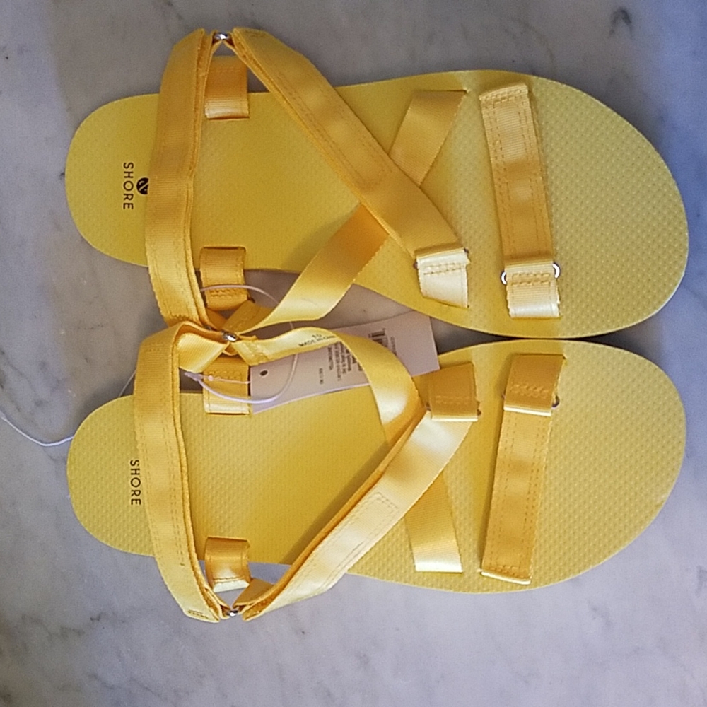 Shade & Shore Women's June Sport Sandals Yellow Size 10